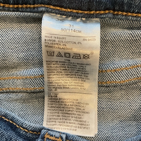 Banana Republic Womens High Rise Skinny Jeans, Medium Washed Blue, Size 31. - Picture 6 of 8